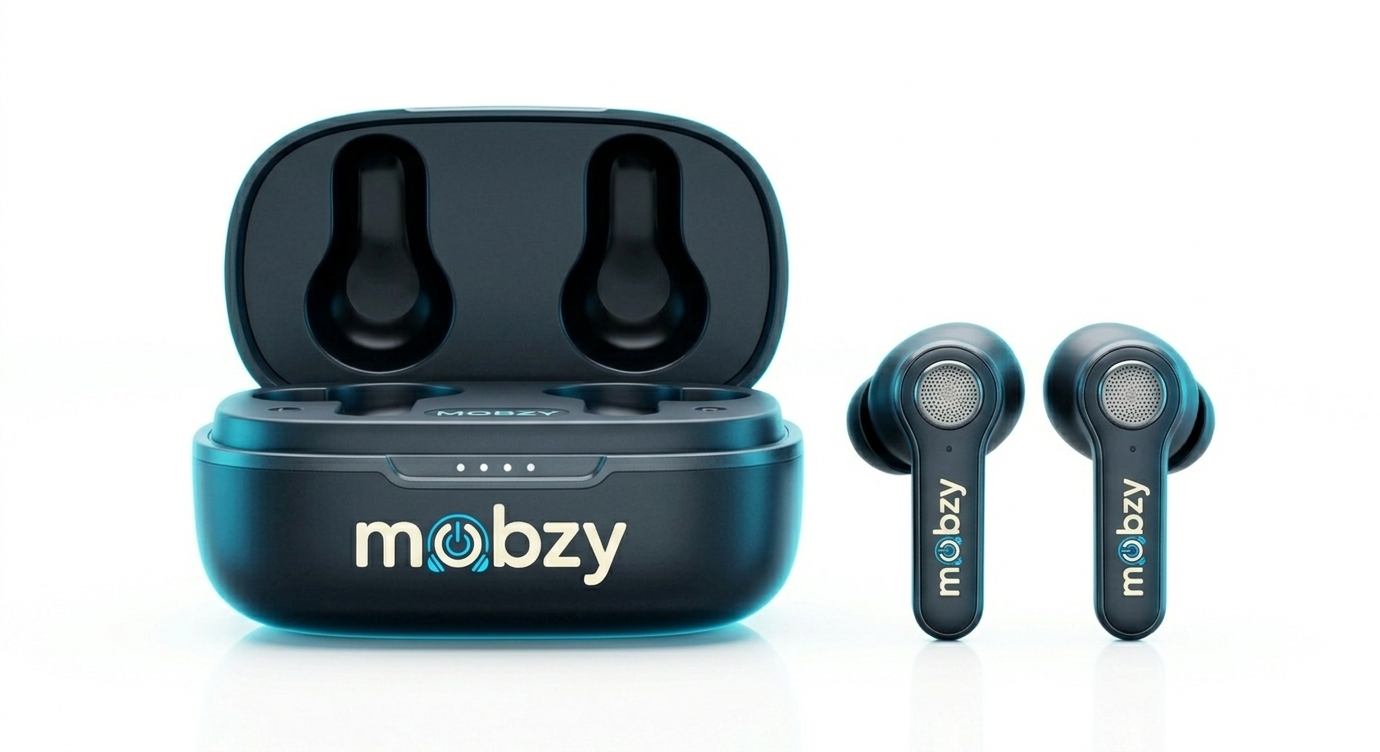 MOBZY Wireless Bluetooth Earbuds with Charging Case - Image 3
