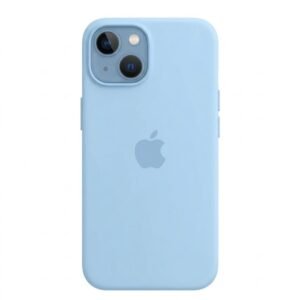 Sky Blue Silicone Protective Case for Apple iPhone 13