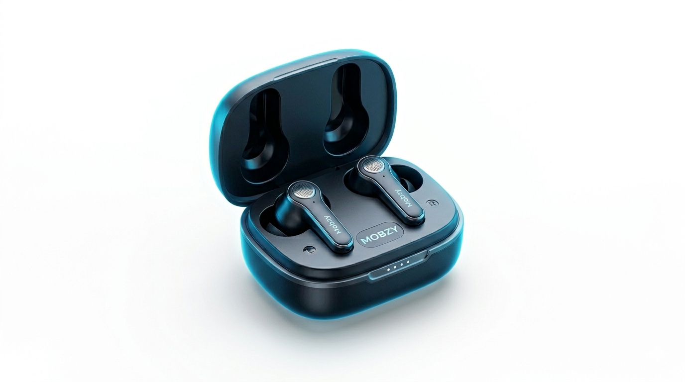 MOBZY Wireless Bluetooth Earbuds with Charging Case - Image 2