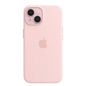 Soft Pink Silicone Protective Case for Apple iPhone 12
