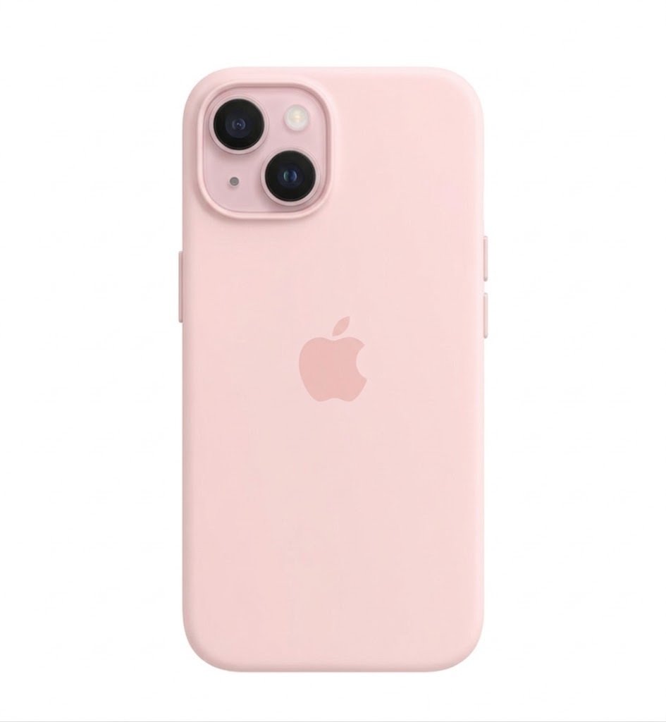 Soft Pink Silicone Protective Case for Apple iPhone 12