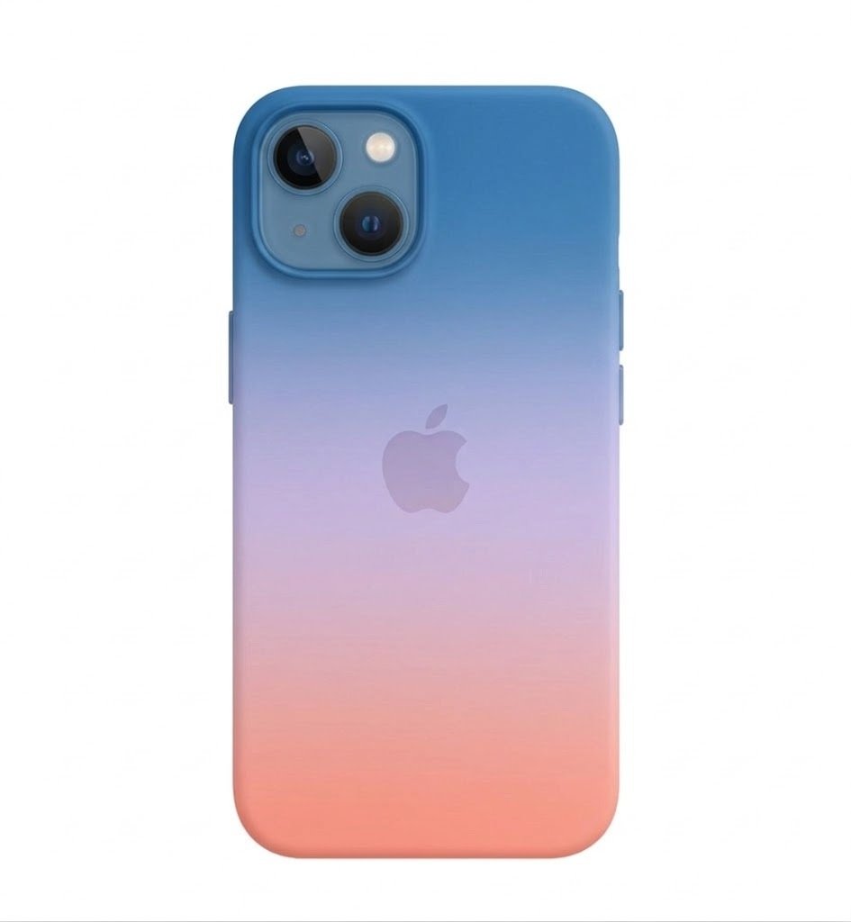 Pastel Gradient Silicone Case for Apple iPhone 13